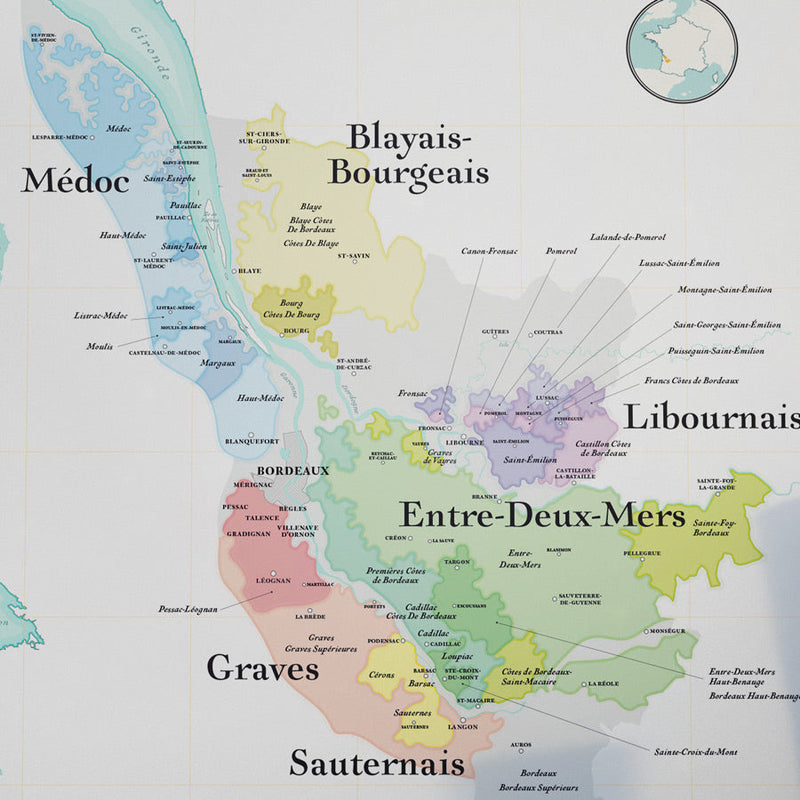 La Carte des Vins de Bordeaux