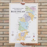 The Beaujolais Wine Map