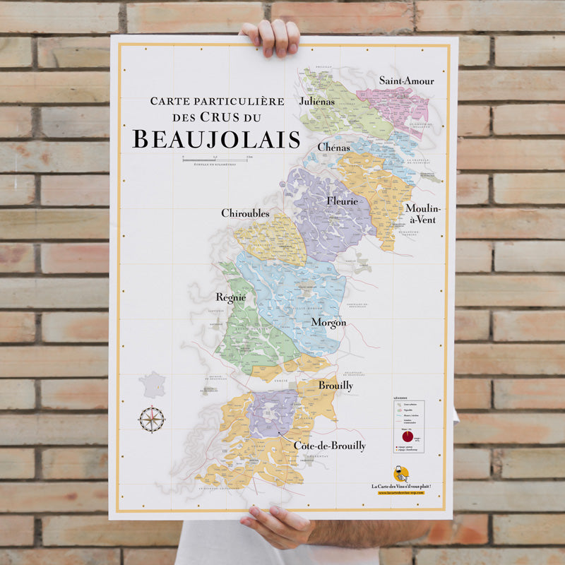 The Beaujolais Wine Map