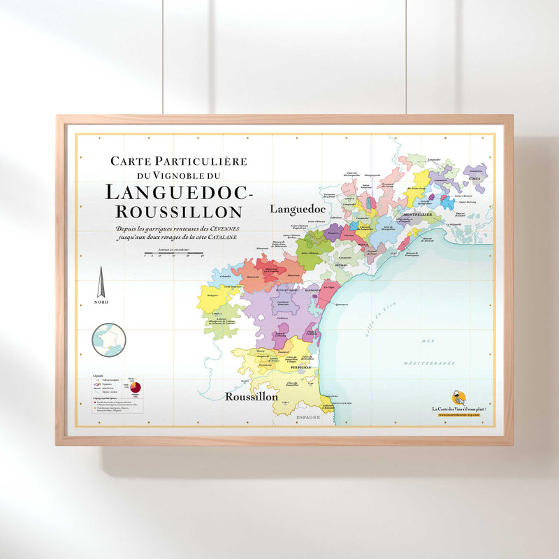 The Languedoc-Roussillon Wine Map